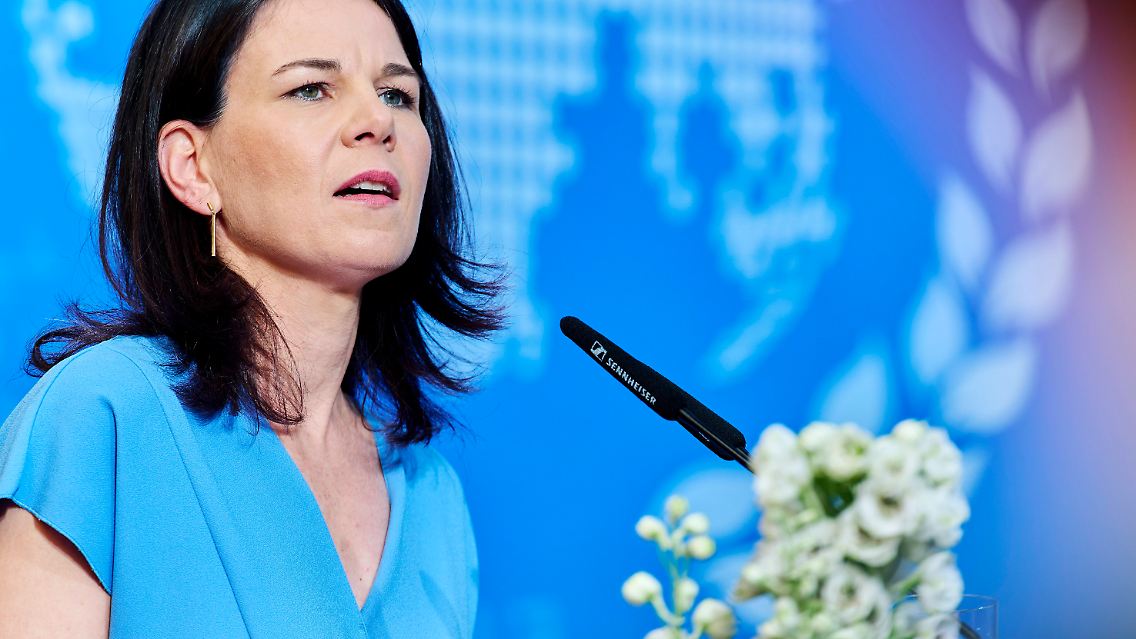 Annalena Baerbock begrüßte die Aufnahme der EU-Beitrittsgespräche mit der Ukraine.