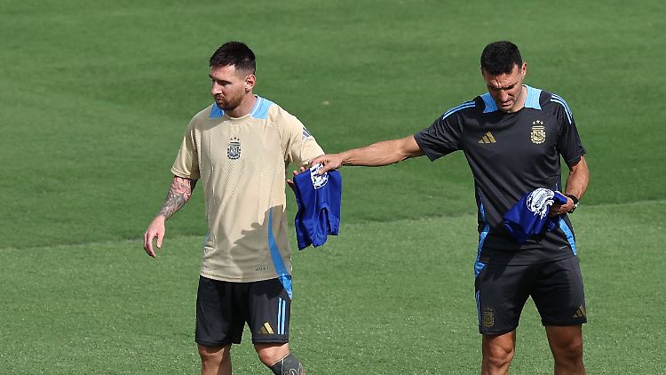 Messi droht gegen Peru auszufallen.