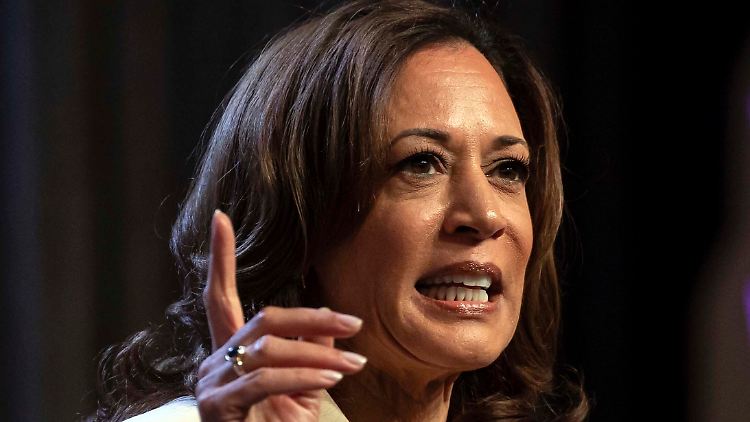 Neue Zielscheibe der Republikaner: US-Vizepräsidentin Kamala Harris. 