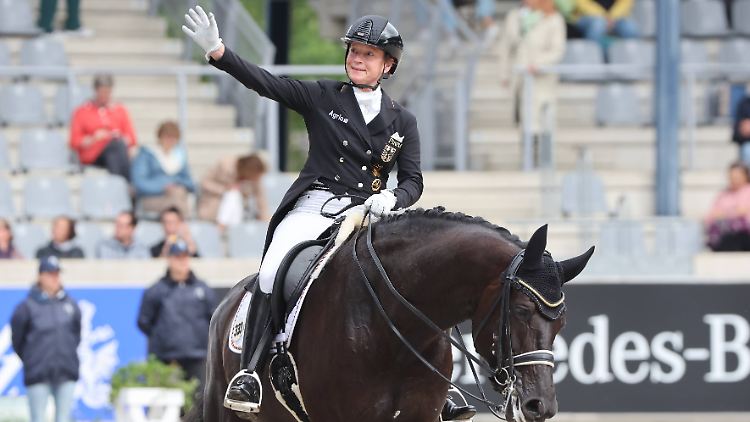 Isabell Werth war mit dem Auftakt in Aachen nicht ganz zufrieden.