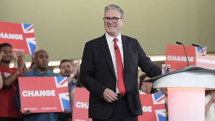 Starmer übernimmt sein Amt mit dem Ziel, "in jeder Gemeinde Wohlstand" zu schaffen.