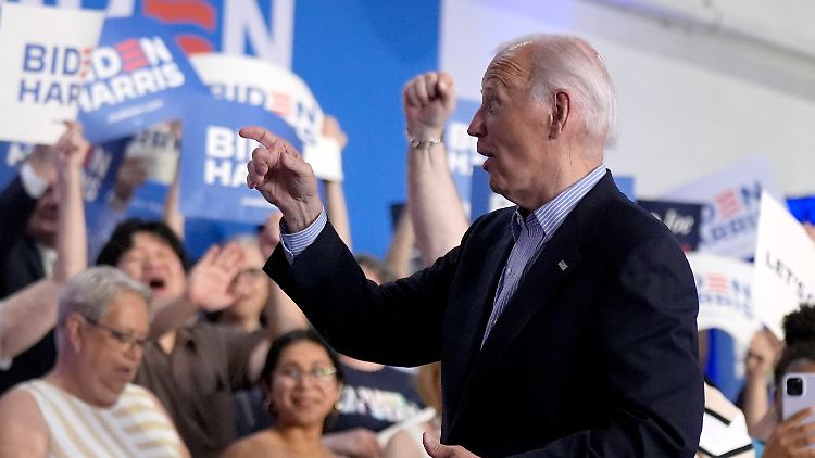 "Ich bin hier hingekommen, um zu gewinnen": Biden beim Wahlkampf im Bundesstaat Wisconsin