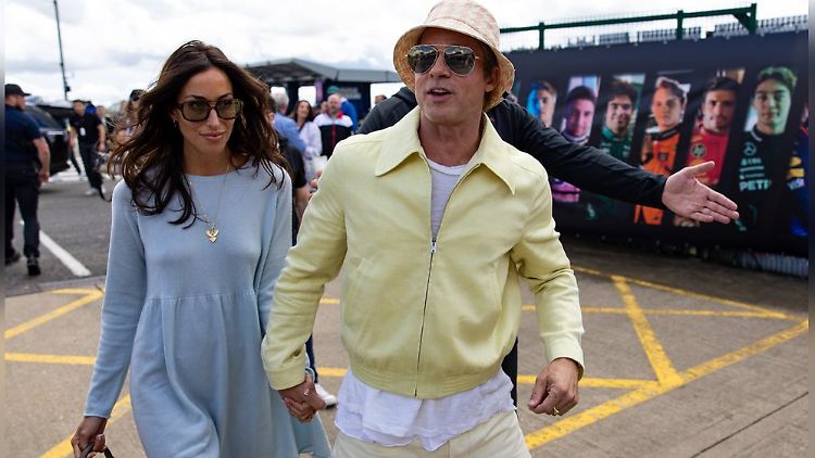 Tatsächlich sollen sie schon länger zusammen sein: Brad Pitt und Ines de Ramon.