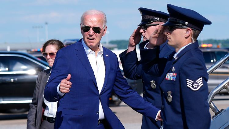 US-Präsident Biden will im November gegen Trump antreten.
