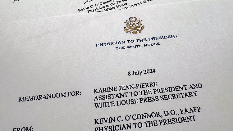 Bidens Leibarzt Kevin O'Connor nennt nun ein paar mehr Details.