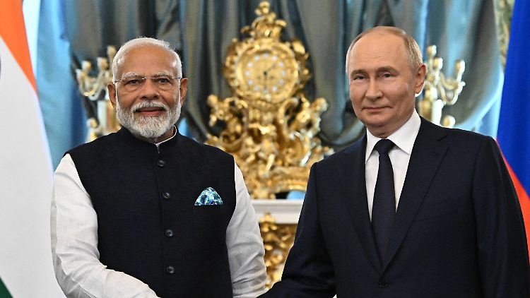 Modi bezeichnete Putin in seiner Rede als "Freund". 
