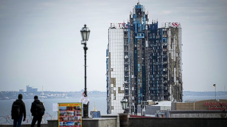 Die Hafenstadt Odessa wird immer wieder von den Russen angegriffen. Das Hotel Odessa wurde bereits im September 2023 zerstört.