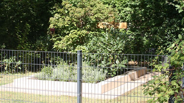 Auch vor zwei Jahren war das Holzkreuz auf dem Grab des früheren Kanzlers zugewachsen.
