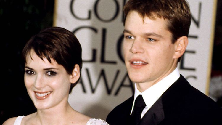 Winona Ryder im Jahr 2000 mit ihrem damaligen Freund Matt Damon. 