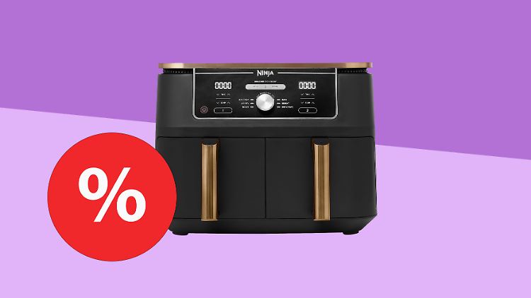 Die XXL-Heißluftfritteuse von Ninja ist ein echter Allrounder in der Küche. Prime-Mitglieder sparen jetzt satte 140 Euro.