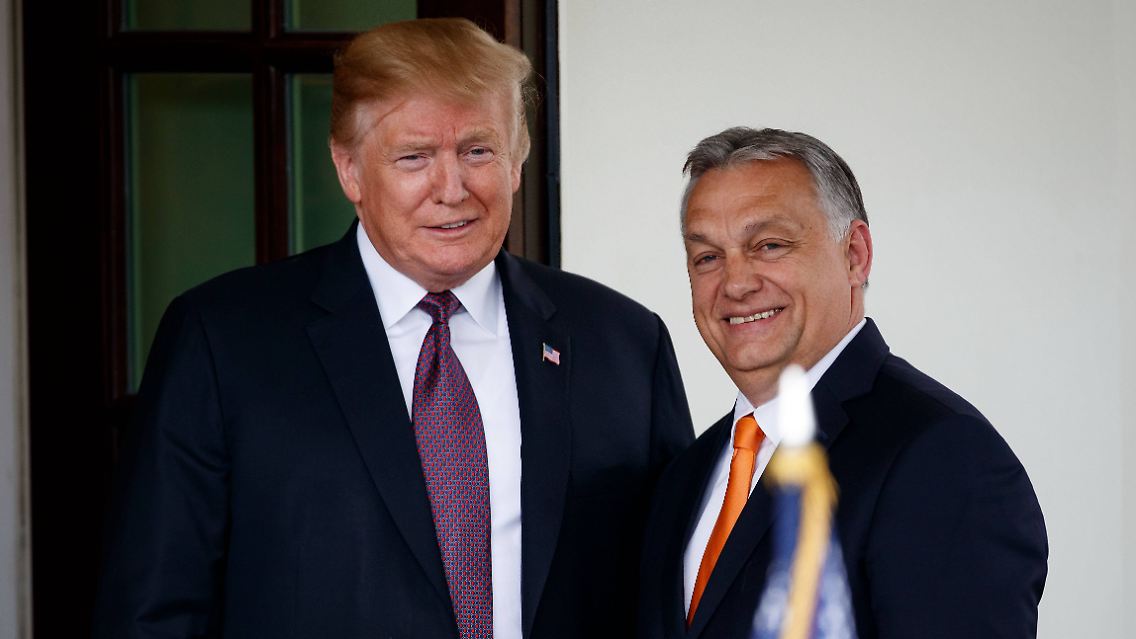 Donald Trump und Viktor Orban (rechts).