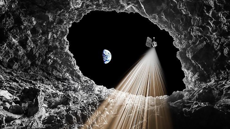 Bisher hat man Lavaröhren auf dem Mond nur vermutet - jetzt gibt es den Beweis.