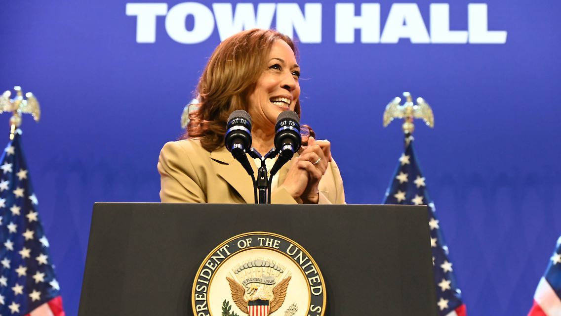 Vizepräsidentin Kamala Harris wird unter Demokraten als Alternative zu Biden gesehen