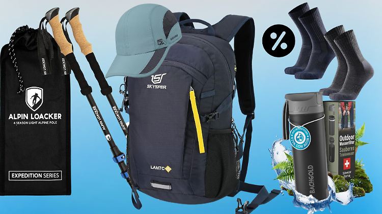 Mit der richtigen Ausrüstung sind Wanderer gut vorbereitet. Am Prime Day senkt Amazon die Preise.