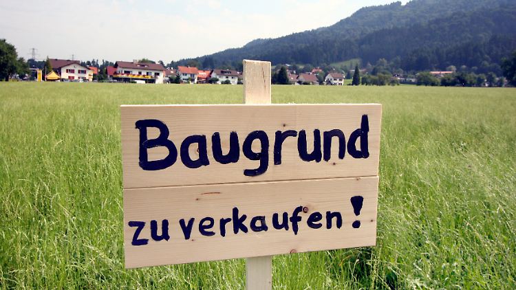 An Bauland mangelt es nicht, sondern an Käufern. 