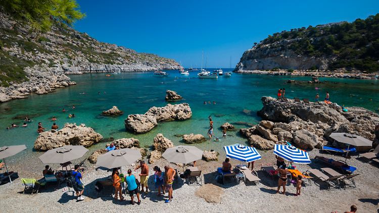 Ein Urlaubstraum: die sogenannte Anthony-Quinn-Bucht auf Rhodos.