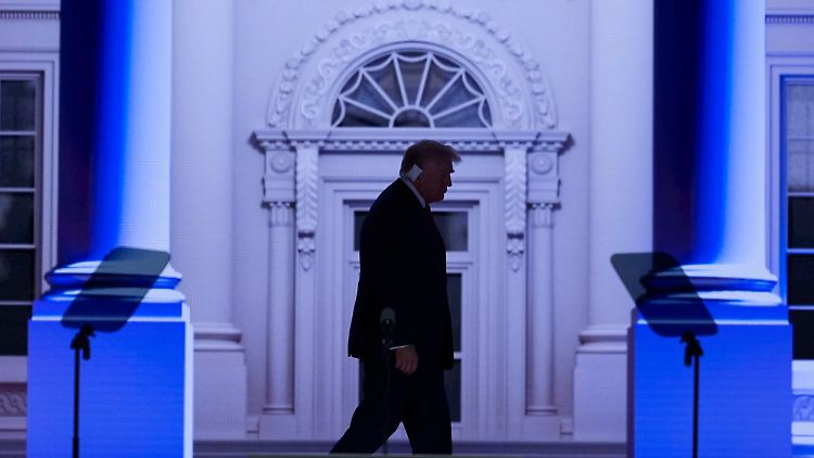At least on the Republican Party's convention stage in Milwaukee, Trump was already back in the White House.
