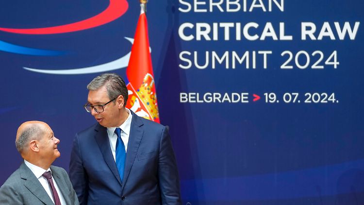 Scholz und Vucic tüten den Lithium-Deal ein.