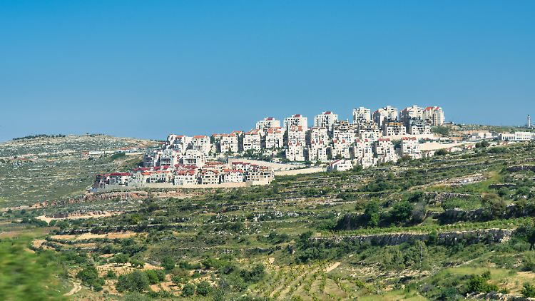 Eine israelische Siedlung im Westjordanland. 