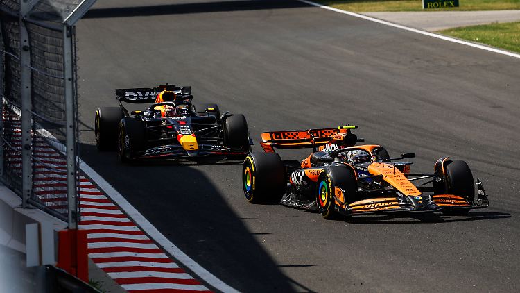 Lando Norris hielt Max Verstappen beim Ungarn-GP in Schach.
