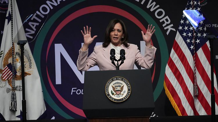Kamala Harris bietet Angriffsfläche für Trumps Wahlkampfteam.
