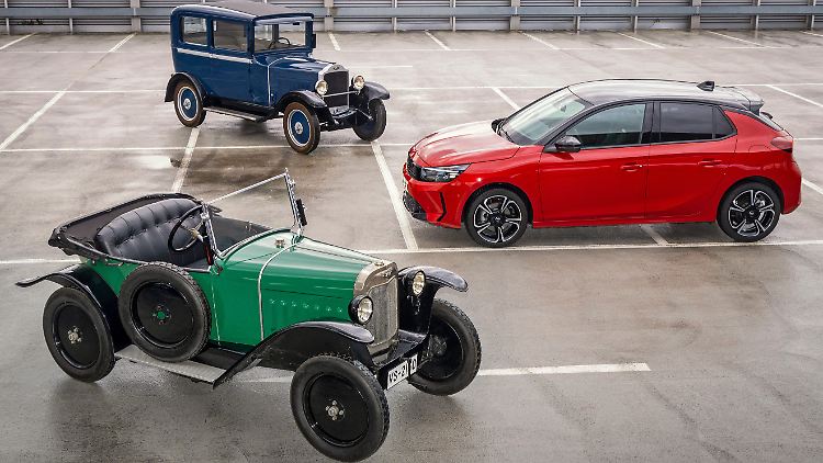 Kleine mit großen Erfolgen: Der Opel Laubfrosch von 1924 ist der Urahn des modernen Opel Corsa.