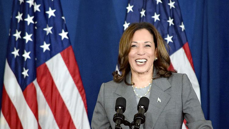 Wird gegen Trump ums Weiße Haus kämpfen: Vizepräsidentin Kamala Harris.