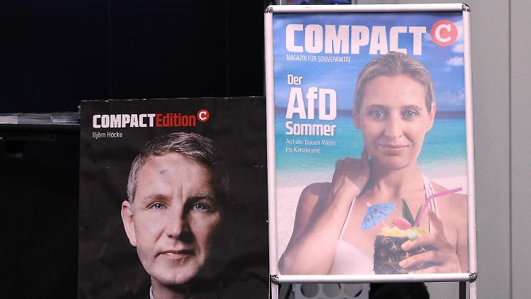 Die Drohung soll im Gespräch mit dem Chefredakteur des "Compact"-Magazins gefallen sein.