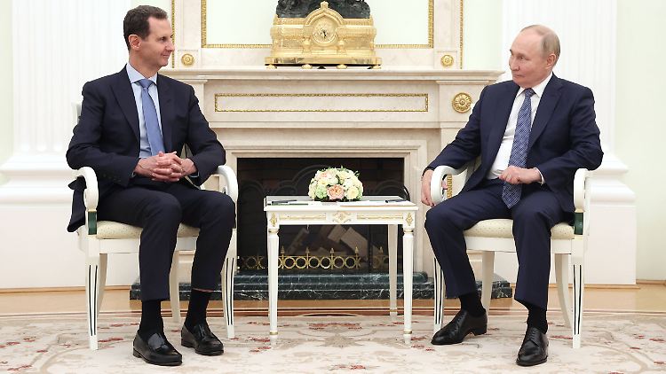 Trafen sich am Mittwochabend: Syriens Machthaber Baschar al-Assad und Russlands Präsident Wladimir Putin.