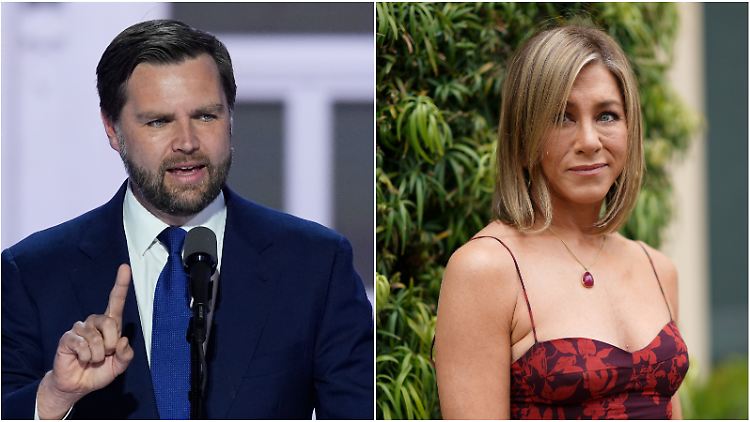 J.D. Vance lästert über kinderlose Frauen - das bringt Jennifer Aniston auf die Barrikaden.