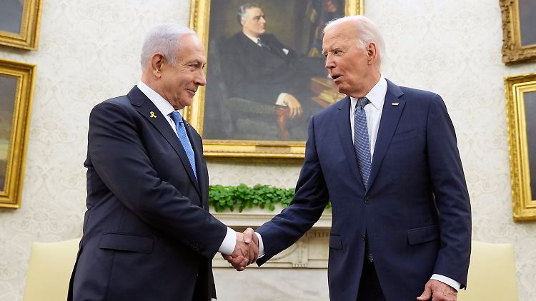 Biden drängte erneut auf mehr humanitäre Hilfe und mehr Schutz der Zivilbevölkerung im Gazastreifen.