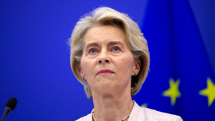 Es gibt "keinen besseren Verwendungszweck" für das Geld des Kremls, so von der Leyen. 