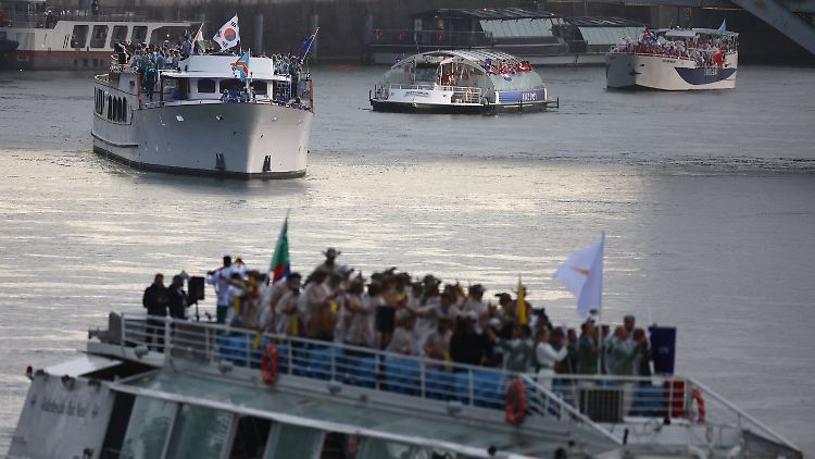 Vom IOC nicht erkannt: das südkoreanische Boot auf der Seine.