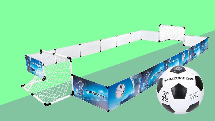 Ein eigenes Fußballfeld im Garten? Lidl macht es möglich – im kleinen Maßstab und zum kleinen Preis.