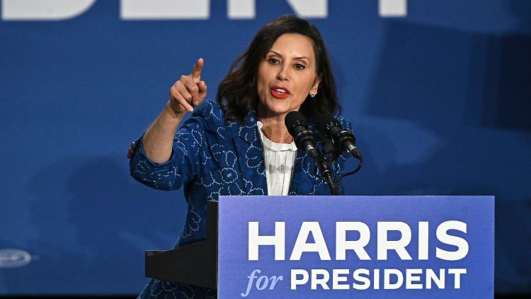 Michigans Gouverneurin Whitmer will nicht Vize von Harris werden.