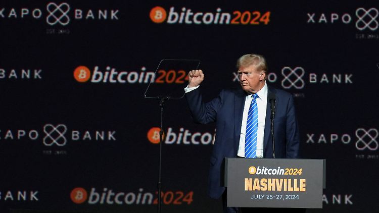 Trump preist den Bitcoin.