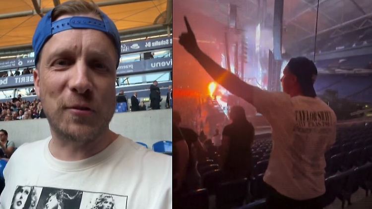 Im Taylor-Swift-Shirt zu Rammstein: Oliver Pocher.