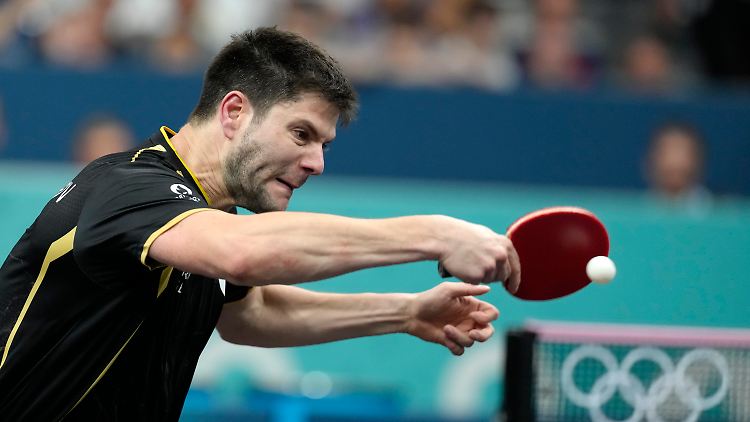 Dimitrij Ovtcharov lieferte einen gigantischen Kampf gegen Felix Lebrun.