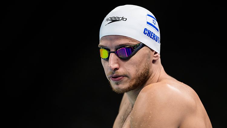 Fühlt sich in Paris nicht wohl: Der israelische Schwimmer Meiron Cheruti.