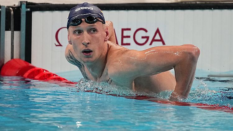Wellbrock schwimmt auch über 1500 Meter hinterher.