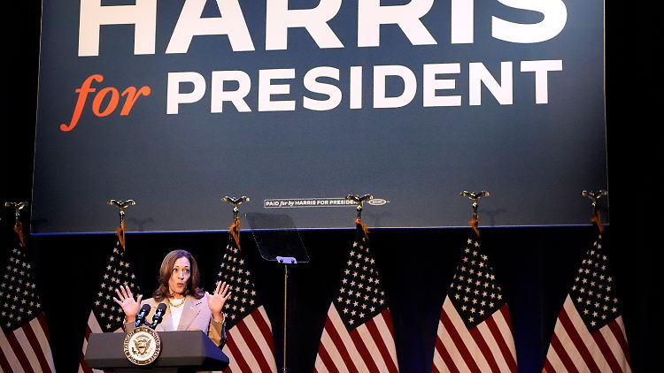 Kamala Harris "hofft", Donald Trump bei der TV-Debatte am 10. September zu sehen.  