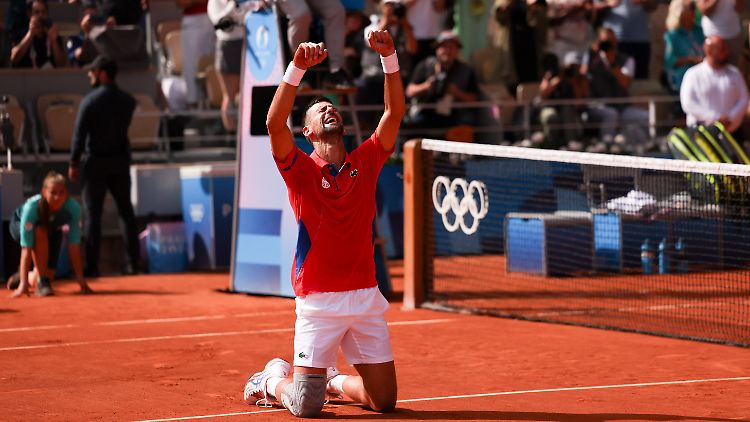 Djokovic konnte und wollte die Tränen nach seinem Sieg nicht zurückhalten.