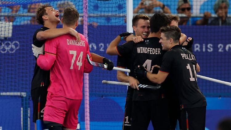 Pure Freude beim deutschen Team.