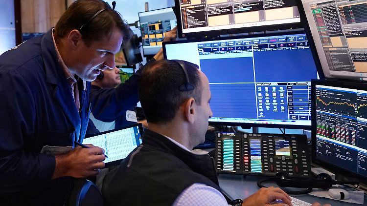 Trader an der Wall Street