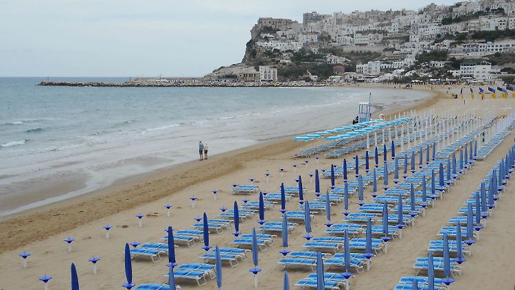 Viele Strände in Italien blieben am Vormittag geschlossen. 