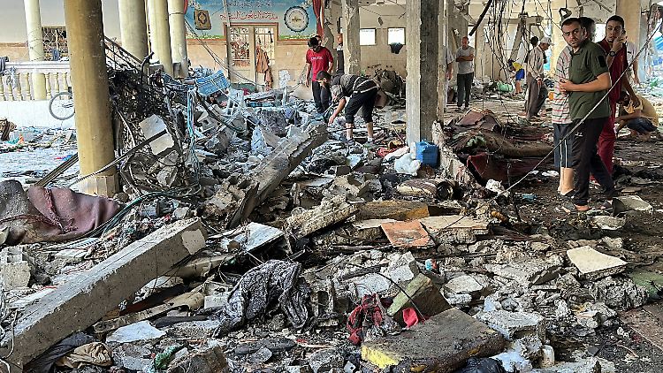 Nach Angaben der israelischen Armee hat die Hamas eine Schule als Kommandozentrale genutzt.