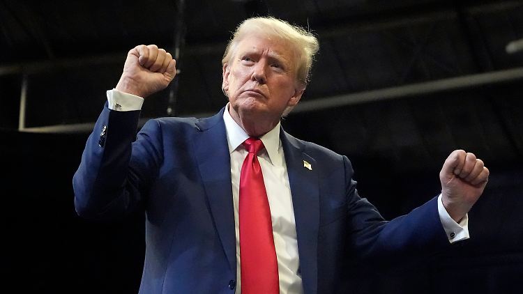 Mitten im Wahlkampf: Donald Trump.
