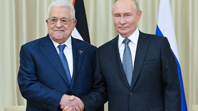 Putin bekräftigte bei dem Treffen die grundsätzliche Haltung Moskaus zum Nahostkonflikt.