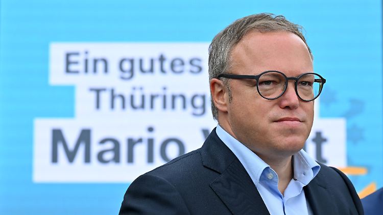 Mario Voigt will im Herbst neuer Ministerpräsident in Thüringen werden. 