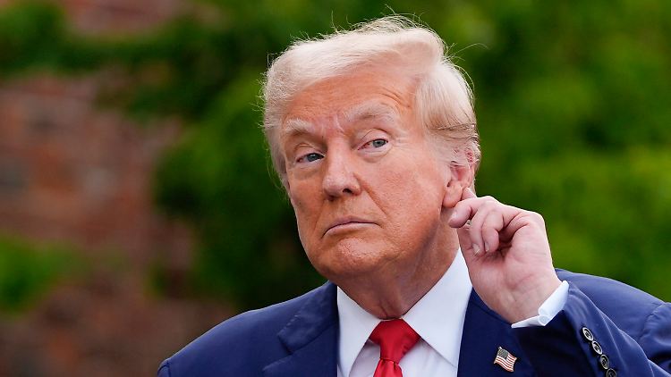Donald Trumps Wahlkampfteam wird bei Kamala Harris' Rede ganz Ohr sein.